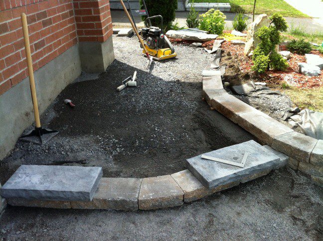 You can use slate roof tiles in your back garden