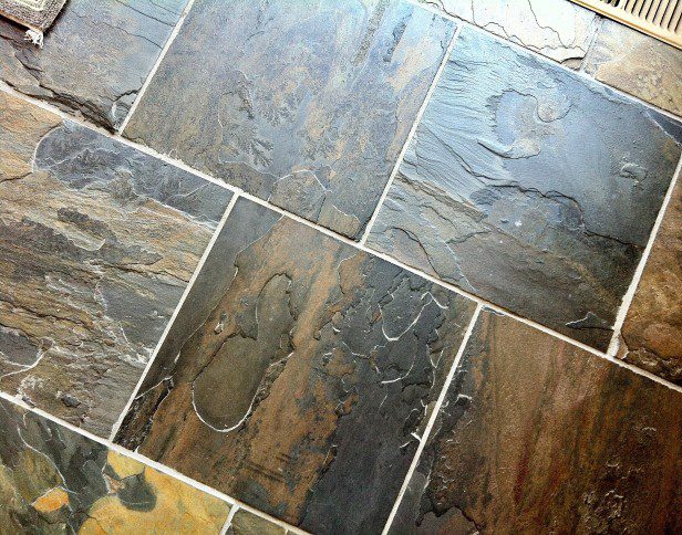 Slate is a popular material for flooring
