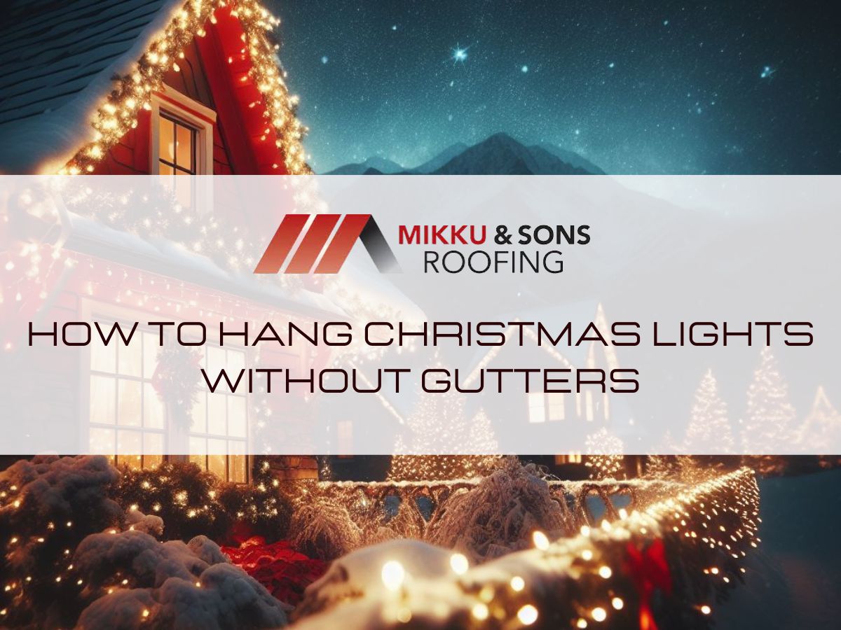 How to hang Christmas lights without gutters